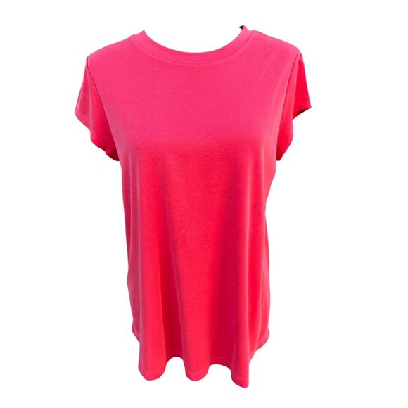Ces Femme Womens Red Tangerine Soft Classic T-Shirt M Modal & Polyester Preppy - Picture 1 of 8